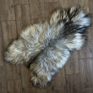Premium Icelandic Sheepskin Rug Extra Large - Natural Gray Long Wool