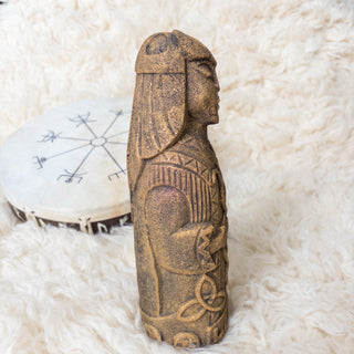 Loki Norse God Volcanic Stone Statue 10" - Copia Cove