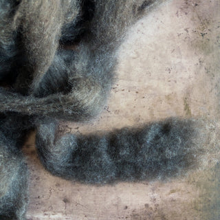 Montana Icelandic Lamb Wool Roving - Black 16oz - Copia Cove