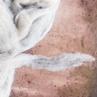 Montana Icelandic Lamb Wool Roving - Gray 8oz - Copia Cove
