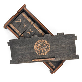 Elder Futhark Rune Staves in Coal - Copia Cove Icelandic Sheep & Wool