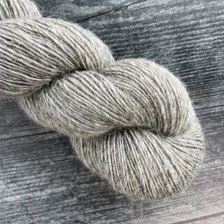 Gray Fingering Weight Lamb Wool Yarn 450 yards Icelandic Lamb Wool Yarn Montana - Copia Cove Icelandic Sheep & Wool