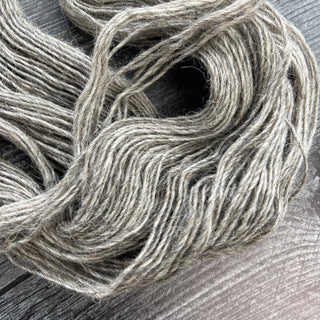 Gray Fingering Weight Lamb Wool Yarn 450 yards Icelandic Lamb Wool Yarn Montana - Copia Cove Icelandic Sheep & Wool
