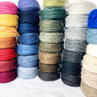 Icelandic Sheep Wool Spaghetti Roving Plötulopi 38 Colors - 100g from Lopi Brand Iceland - Copia Cove Icelandic Sheep & Wool