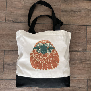Large Cotton Tote Icelandic Ram in Icelandic Sweater Graphic Bag - Copia Cove