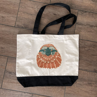 Large Cotton Tote Icelandic Ram in Icelandic Sweater Graphic Bag - Copia Cove