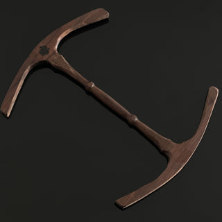 Skeining Tool Viking Era Niddy Noddy Oseberg Replica in Walnut Wood - Copia Cove