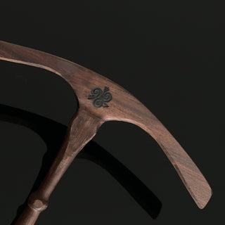 Skeining Tool Viking Era Niddy Noddy Oseberg Replica in Walnut Wood - Copia Cove