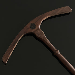 Skeining Tool Viking Era Niddy Noddy Oseberg Replica in Walnut Wood - Copia Cove