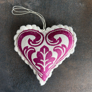 Skinnfell Ornament - Nordic Heart Sheepskin Leather Holiday Gift - Copia Cove