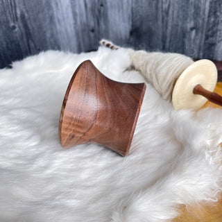 Spinning Bowl Black Walnut "A" Wood for Support Spindle Spinning - Copia Cove