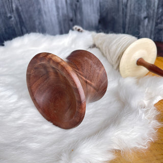 Spinning Bowl Black Walnut "A" Wood for Support Spindle Spinning - Copia Cove