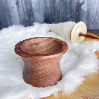 Spinning Bowl Black Walnut "A" Wood for Support Spindle Spinning - Copia Cove