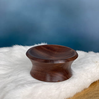 Spinning Bowl Black Walnut Wood for Support Spindle - Copia Cove