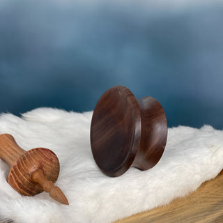 Spinning Bowl Black Walnut Wood for Support Spindle - Copia Cove