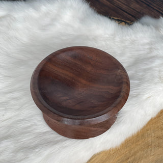 Spinning Bowl Black Walnut Wood for Support Spindle - Copia Cove