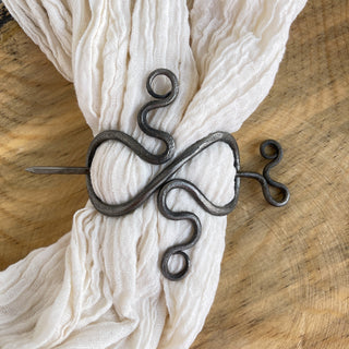Steel Forged Viking Hair Pin Set - Elvish Style - Copia Cove
