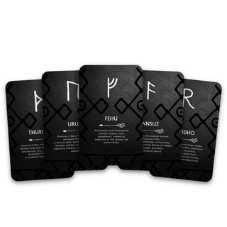 Viking Elder Futhark Runes Card Deck 24 Card Runes Oracle - Nordic Cards - Copia Cove Icelandic Sheep & Wool