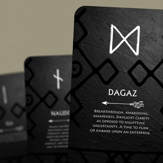 Viking Elder Futhark Runes Card Deck 24 Card Runes Oracle - Nordic Cards - Copia Cove Icelandic Sheep & Wool