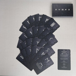Viking Elder Futhark Runes Card Deck 24 Card Runes Oracle - Nordic Cards - Copia Cove Icelandic Sheep & Wool
