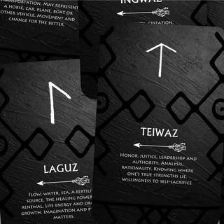 Viking Elder Futhark Runes Card Deck 24 Card Runes Oracle - Nordic Cards - Copia Cove Icelandic Sheep & Wool