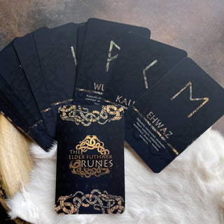 Viking Elder Futhark Runes Card Deck 24 Card Runes Oracle The Elder Futhark Runes - Nordic Cards - Copia Cove