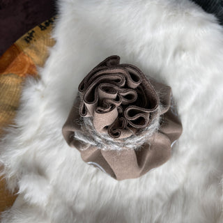 Viking Yggdrasil Coin Pouch - Beige Cow Suede 100% Leather Handmade Skinnfell - Copia Cove