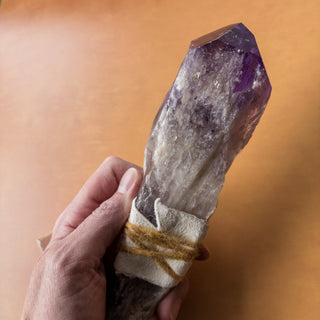 Dragon's Tooth Amethyst Raw Root Crystal Point Gemstone "B" - Copia Cove