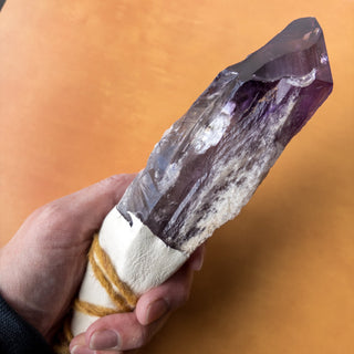 LARGE Dragon's Tooth Amethyst Raw Root Crystal Point Gemstone "D" - Copia Cove