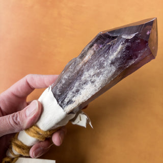 LARGE Dragon's Tooth Amethyst Raw Root Crystal Point Gemstone "D" - Copia Cove