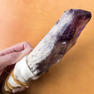 LARGE Dragon's Tooth Amethyst Raw Root Crystal Point Gemstone "D" - Copia Cove