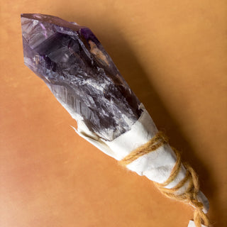 LARGE Dragon's Tooth Amethyst Raw Root Crystal Point Gemstone "D" - Copia Cove