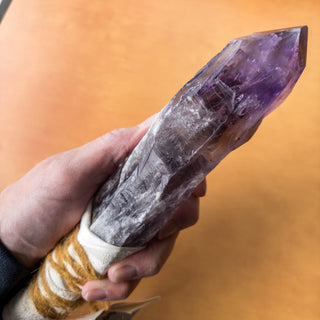 LARGE Dragon's Tooth Amethyst Raw Root Crystal Point Gemstone "E" - Copia Cove