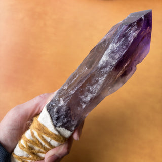 LARGE Dragon's Tooth Amethyst Raw Root Crystal Point Gemstone "E" - Copia Cove