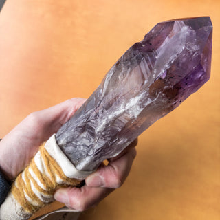 LARGE Dragon's Tooth Amethyst Raw Root Crystal Point Gemstone "E" - Copia Cove