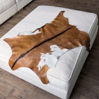 Premium Goat Hide Brown and White "A" - Copia Cove