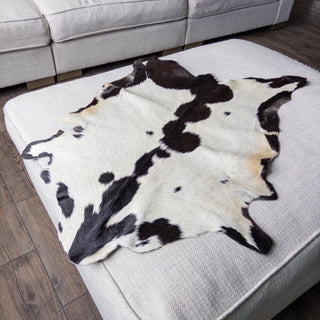 Premium Goat Hide Spotted Black and White "B" - Copia Cove