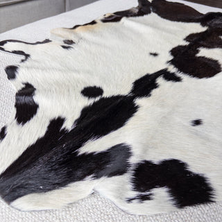 Premium Goat Hide Spotted Black and White "B" - Copia Cove