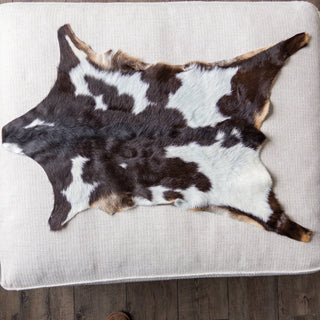 Premium Goat Hide Spotted Brown and White "C" - Copia Cove