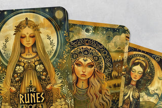 The Runes of Freyja - 26 cards - Runes Oracle - Oracle Deck - Fortune Telling - Divination tools - Oracle Gift - Copia Cove