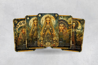 The Runes of Freyja - 26 cards - Runes Oracle - Oracle Deck - Fortune Telling - Divination tools - Oracle Gift - Copia Cove