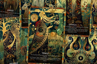 The Runes of Thor - 26 cards - Runes Oracle - Oracle Deck - Fortune Telling - Divination tools - Oracle Gift - Copia Cove