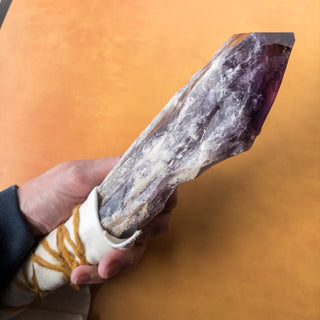 XL Dragon's Tooth Amethyst Raw Root Crystal Point Gemstone "F" - Copia Cove