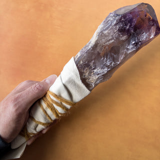 XL Dragon's Tooth Amethyst Raw Root Crystal Point Gemstone "F" - Copia Cove