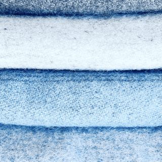 100% Lopi Wool Blanket AEGISID Blue and Gray Premium Icelandic Throw - Copia Cove
