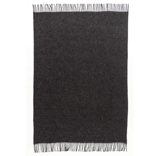100% Lopi Wool Blanket TINNA Dark Gray Premium Icelandic Throw - Copia Cove