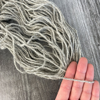 Icelandic Wool Yarn Gray Bulky 3-ply 110 yards 3.5 oz - Warp or Outerwear - Copia Cove Icelandic Sheep & Wool