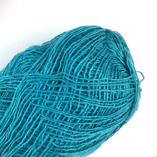 Icelandic Einband Lopi Wool sock Yarn, icelandic sweater yarn, wool lace weight yarn, looi brand yarn, copia cove icelandic sheep and wool yarn turquoise blue