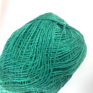 Icelandic Einband Lopi Wool sock Yarn, icelandic sweater yarn, wool lace weight yarn, looi brand yarn, copia cove icelandic sheep and wool yarn emerald green