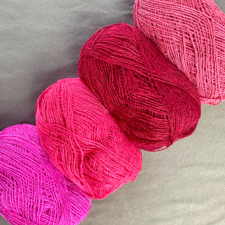 Icelandic Einband Lopi Wool sock Yarn, icelandic sweater yarn, wool lace weight yarn, looi brand yarn, copia cove icelandic sheep and wool yarn red pink cherry